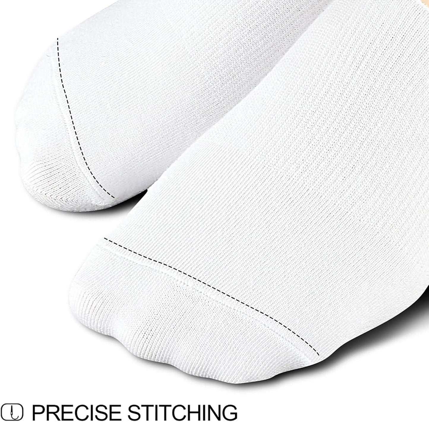 Wernies No Show Socks Women Low Socks Non Slip Flat Boat Line 4/8 Pairs