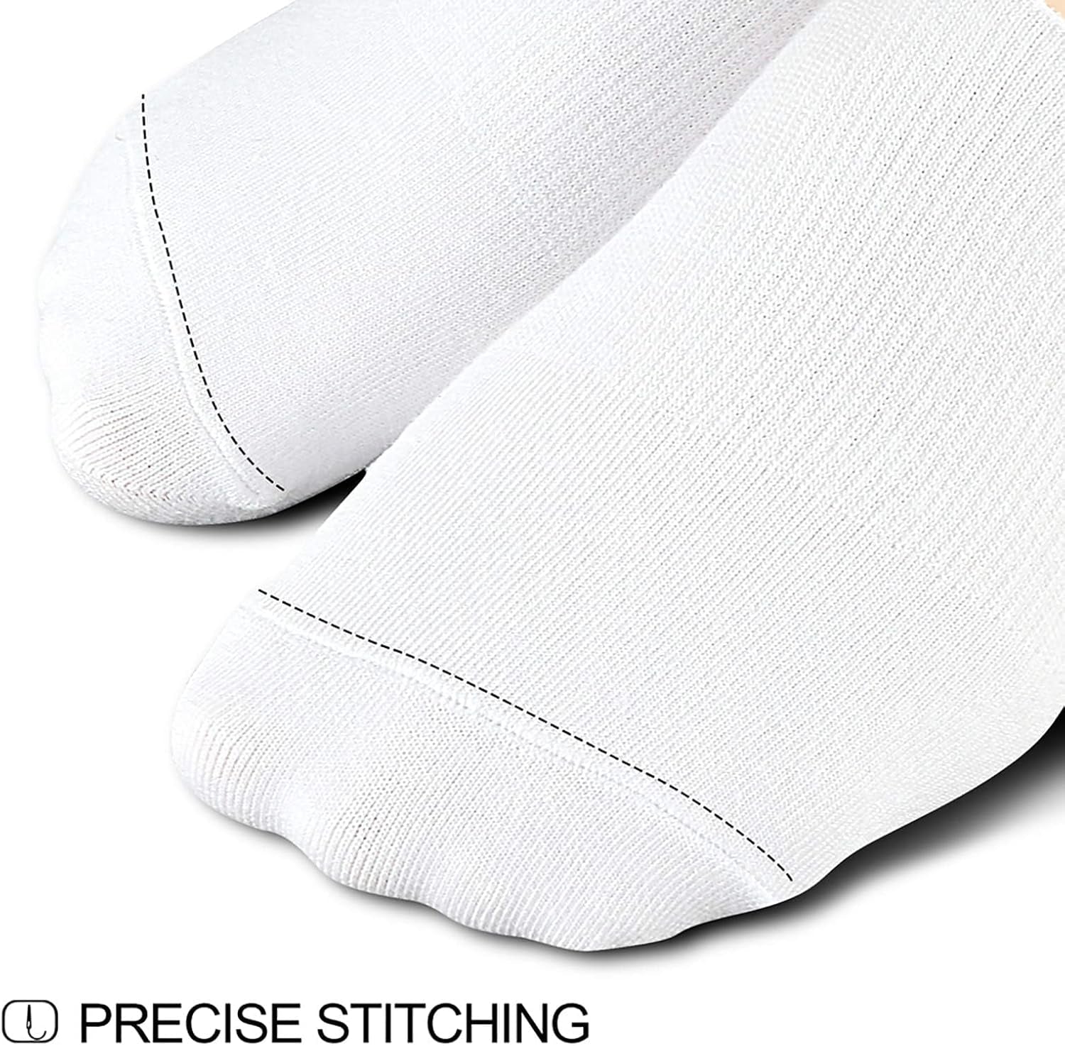 Wernies No Show Socks Women Low Socks Non Slip Flat Boat Line 4/8 Pairs